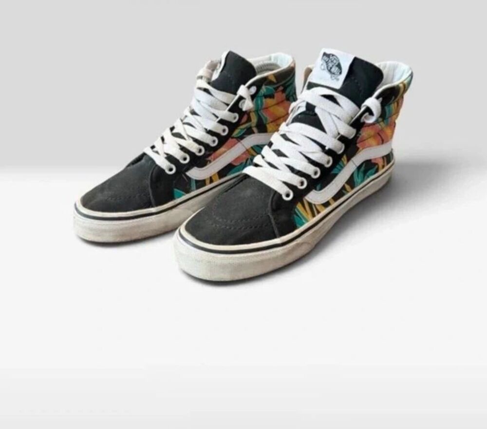 Vans Sk8-Hi Tropical Floral High Top Sneakers - Big Kids 5.5Y / Women’s 7